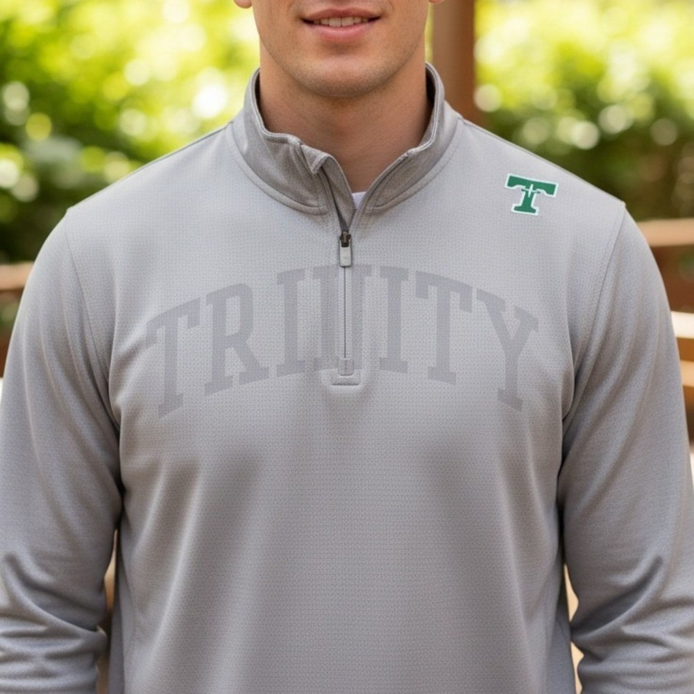 Trinity | Vansport | Gray | Mens | 1/4 Zip Poly Pullover | S